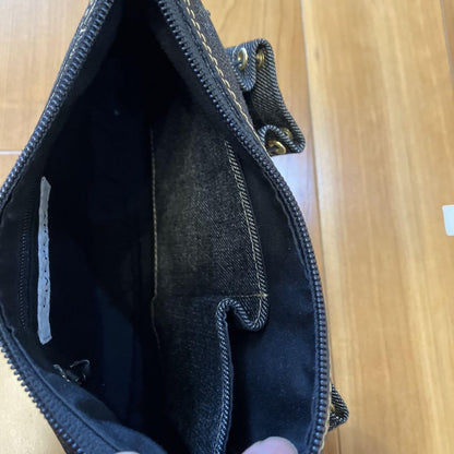 GIVENCHY Mini Shoulder Bag Purse Denim Black Authentic