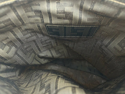 Authentic FENDI Second Hand FF Zucca Brown Clutch Bag