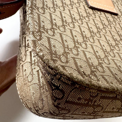 Christian Dior Shoulder Bag Purse Trotter Brown Authentic