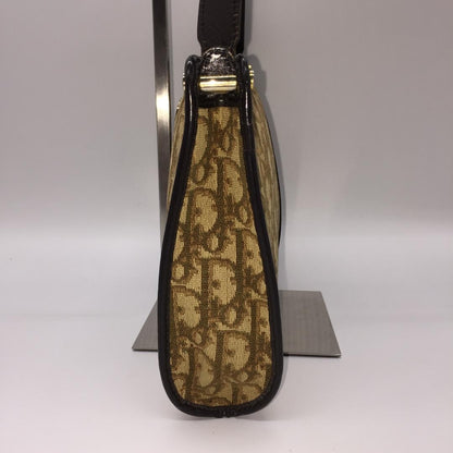 Christian Dior Shoulder Bag Purse Trotter Brown Authentic