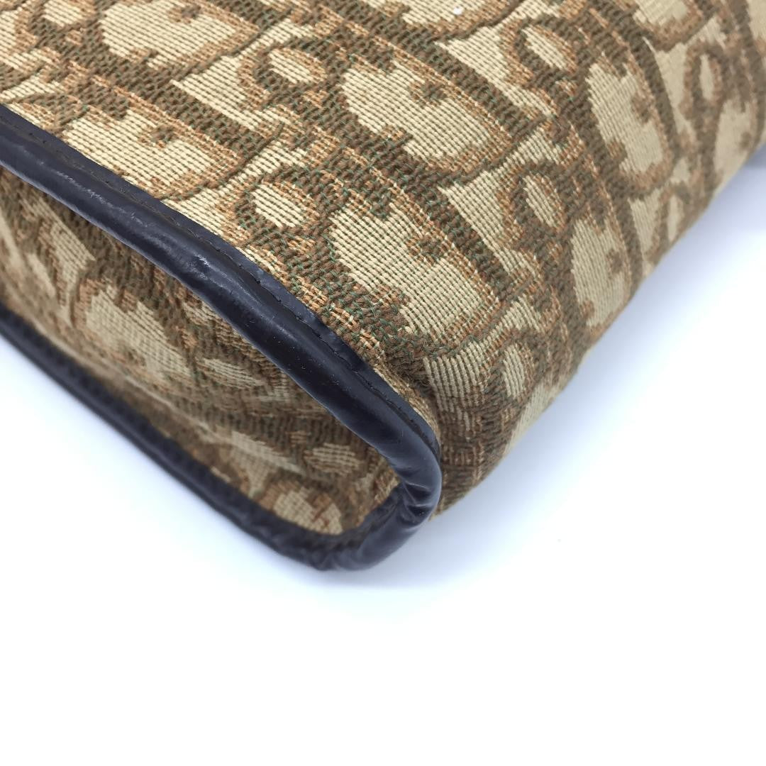 Christian Dior Shoulder Bag Purse Trotter Brown Authentic