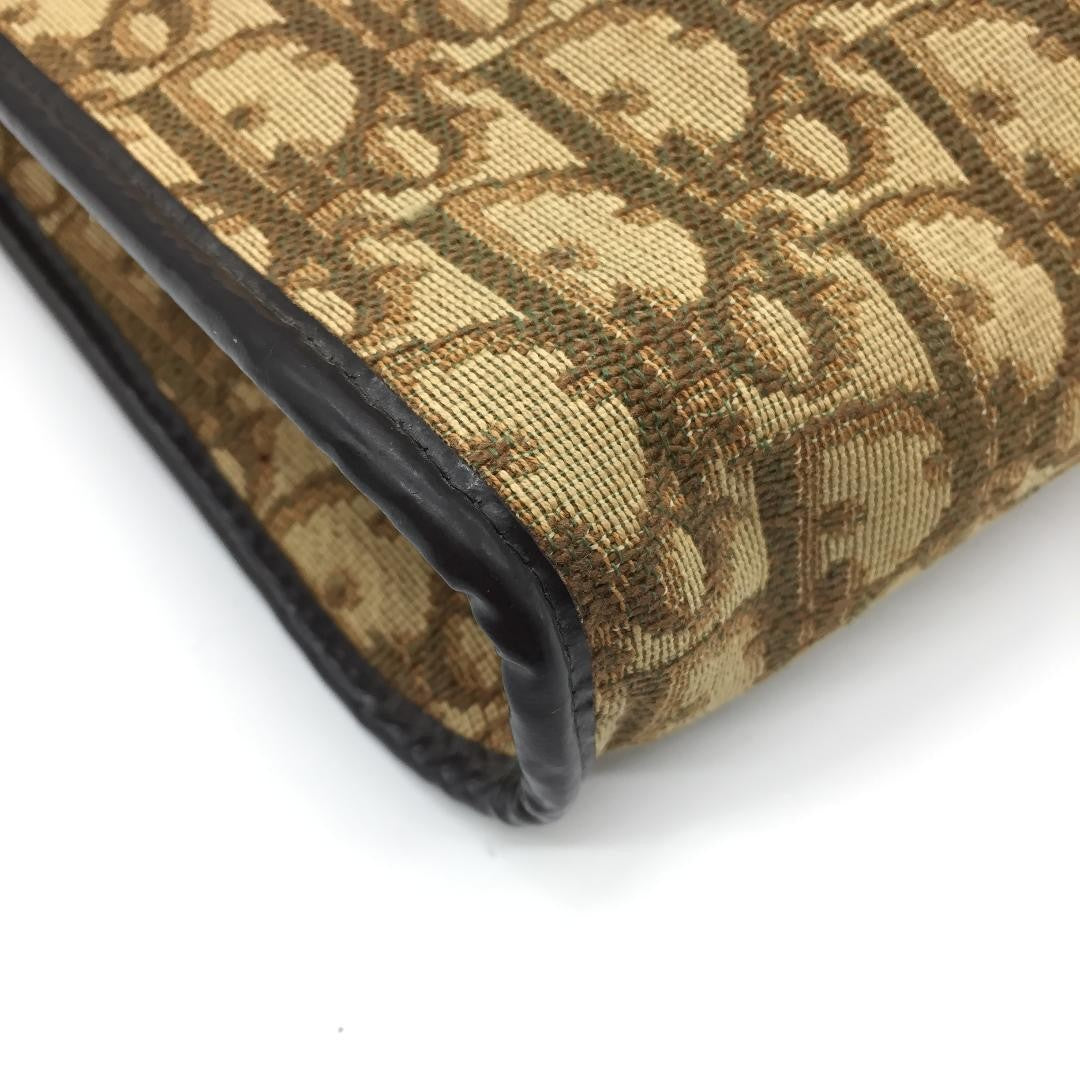 Christian Dior Shoulder Bag Purse Trotter Brown Authentic