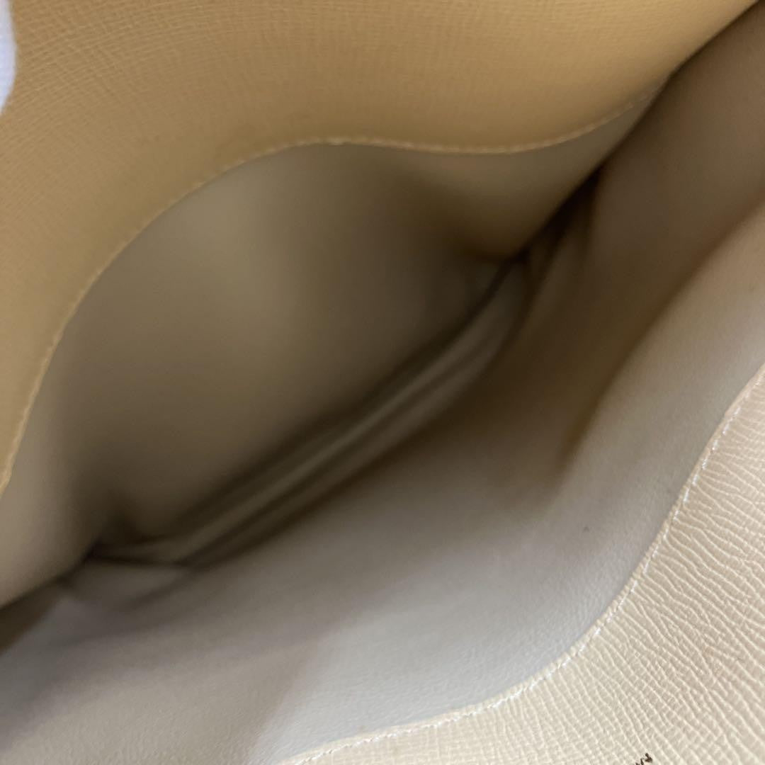 Christian Dior Shoulder Bag Purse CD Beige Authentic