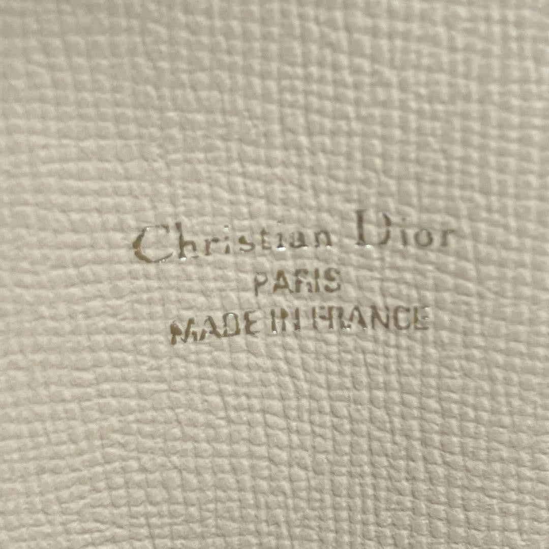 Christian Dior Shoulder Bag Purse CD Beige Authentic