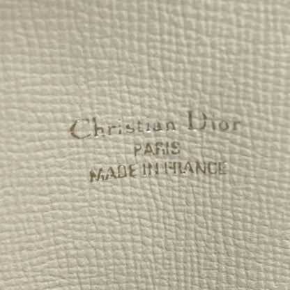 Christian Dior Shoulder Bag Purse CD Beige Authentic