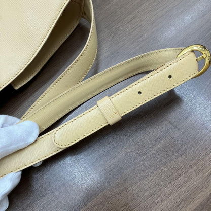 Christian Dior Shoulder Bag Purse CD Beige Authentic