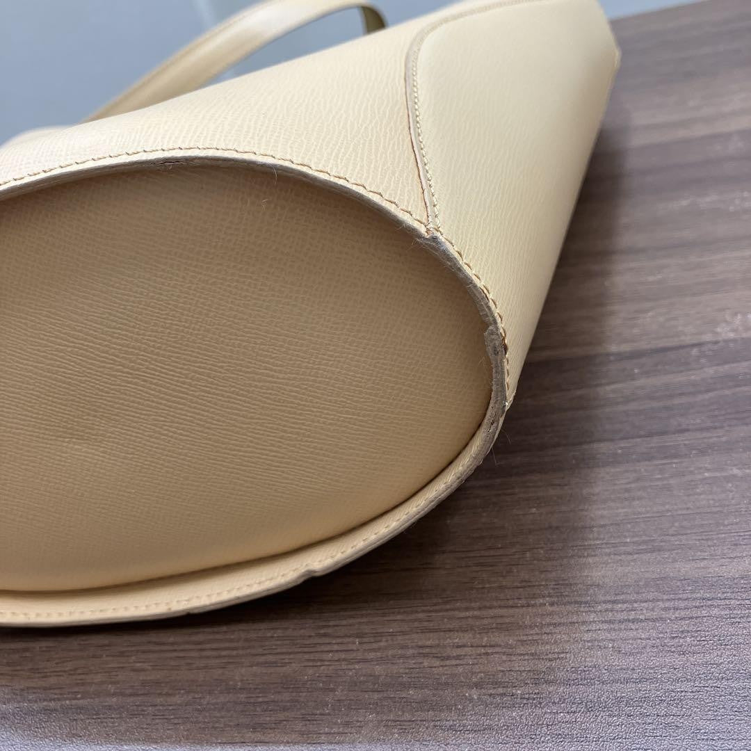Christian Dior Shoulder Bag Purse CD Beige Authentic