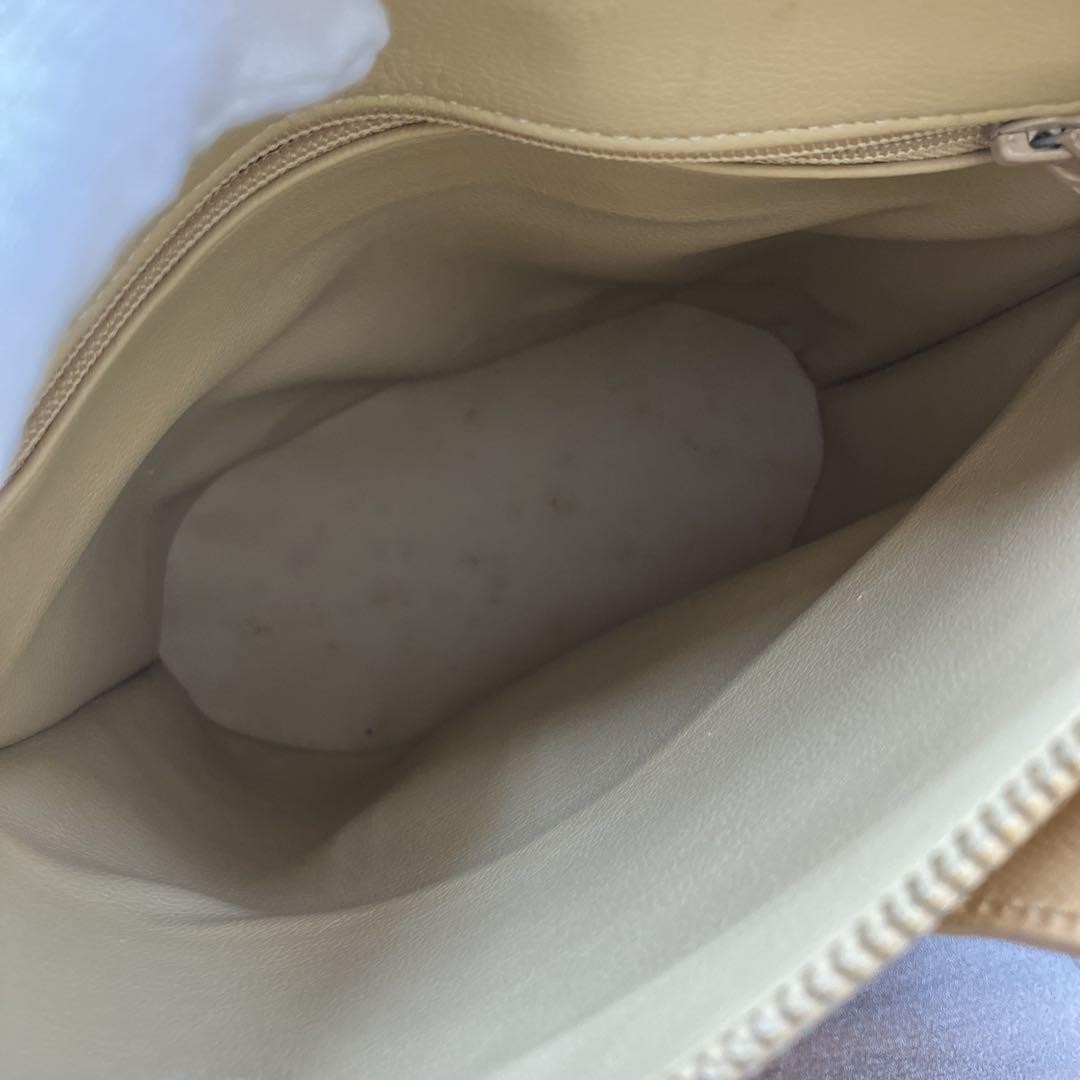 Christian Dior Shoulder Bag Purse CD Beige Authentic