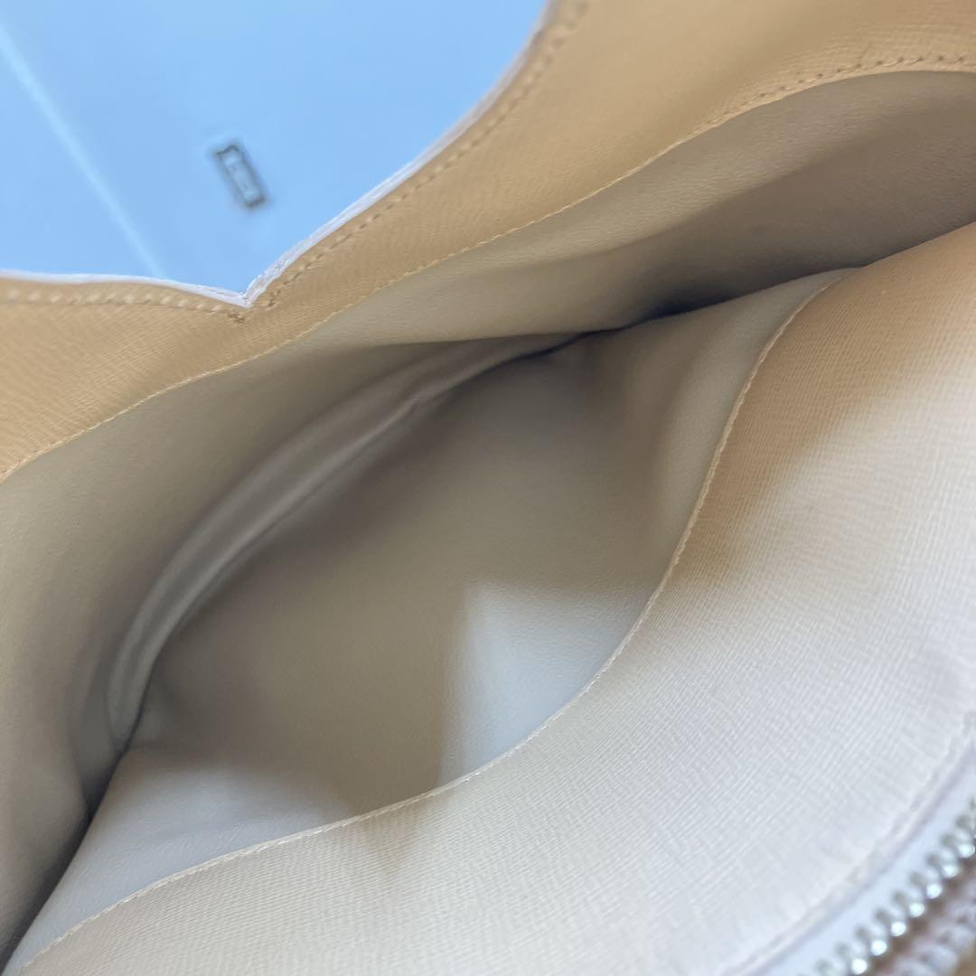 Christian Dior Shoulder Bag Purse CD Beige Authentic
