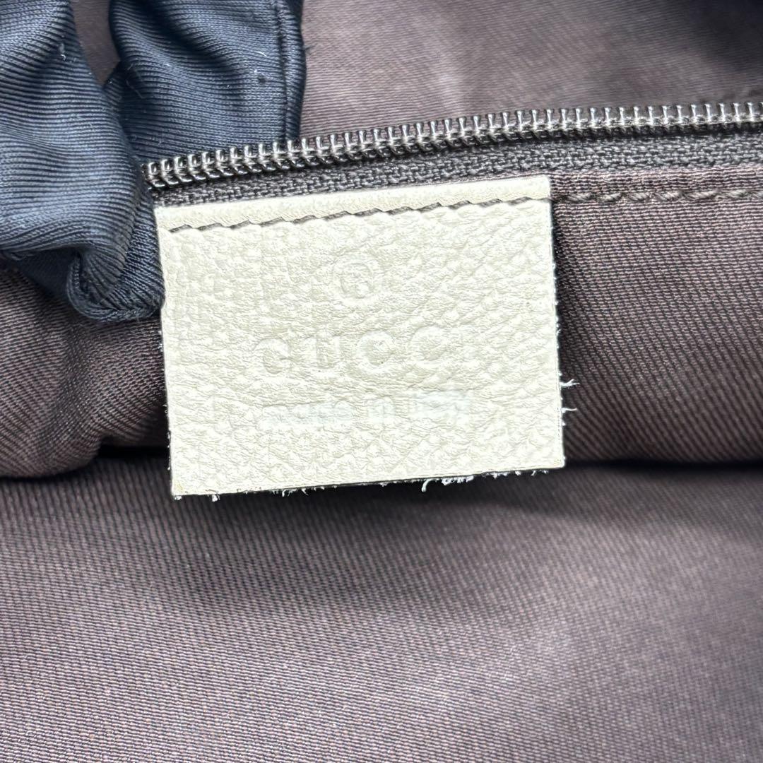 GUCCI Shoulder Bag Purse GG Canvas Beige Authentic
