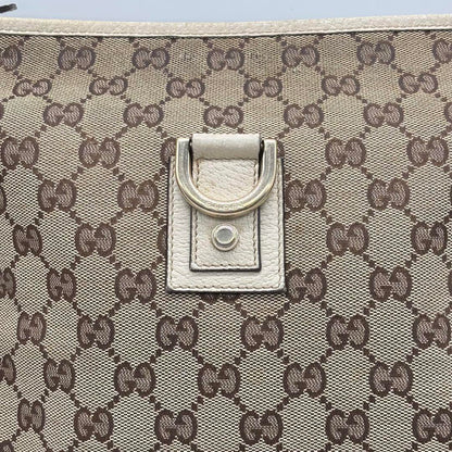 GUCCI Shoulder Bag Purse GG Canvas Beige Authentic