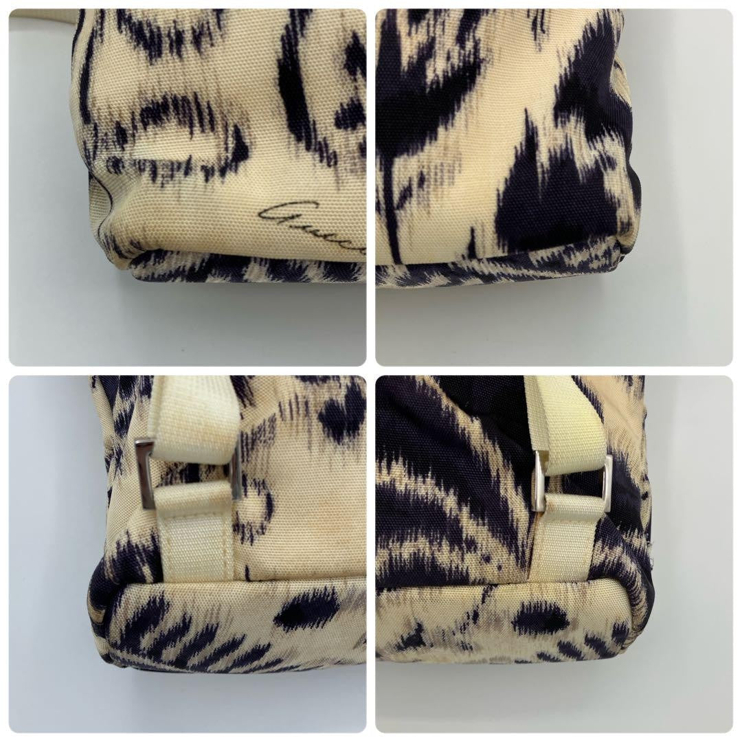 GUCCI Mini Backpack Canvas White Authentic