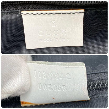GUCCI Mini Backpack Canvas White Authentic