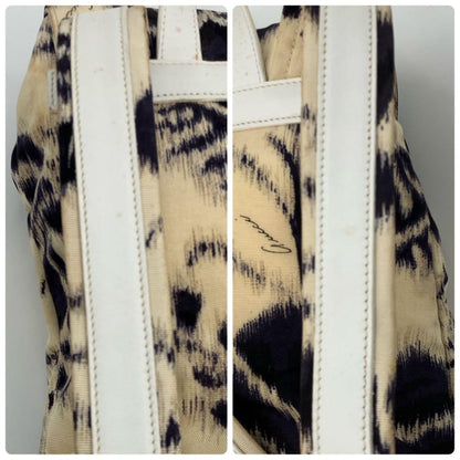 GUCCI Mini Backpack Canvas White Authentic