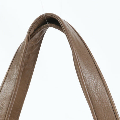 GUCCI Hand Bag Tote Purse Interlocking G Leather Beige Authentic