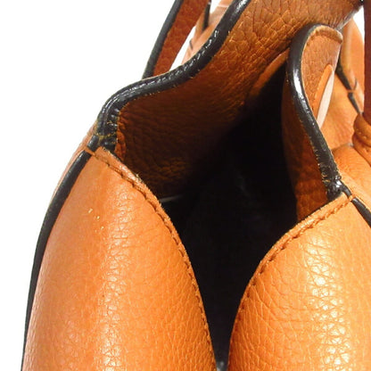 GUCCI Hand Bag Tote Purse Leather Light Brown Authentic