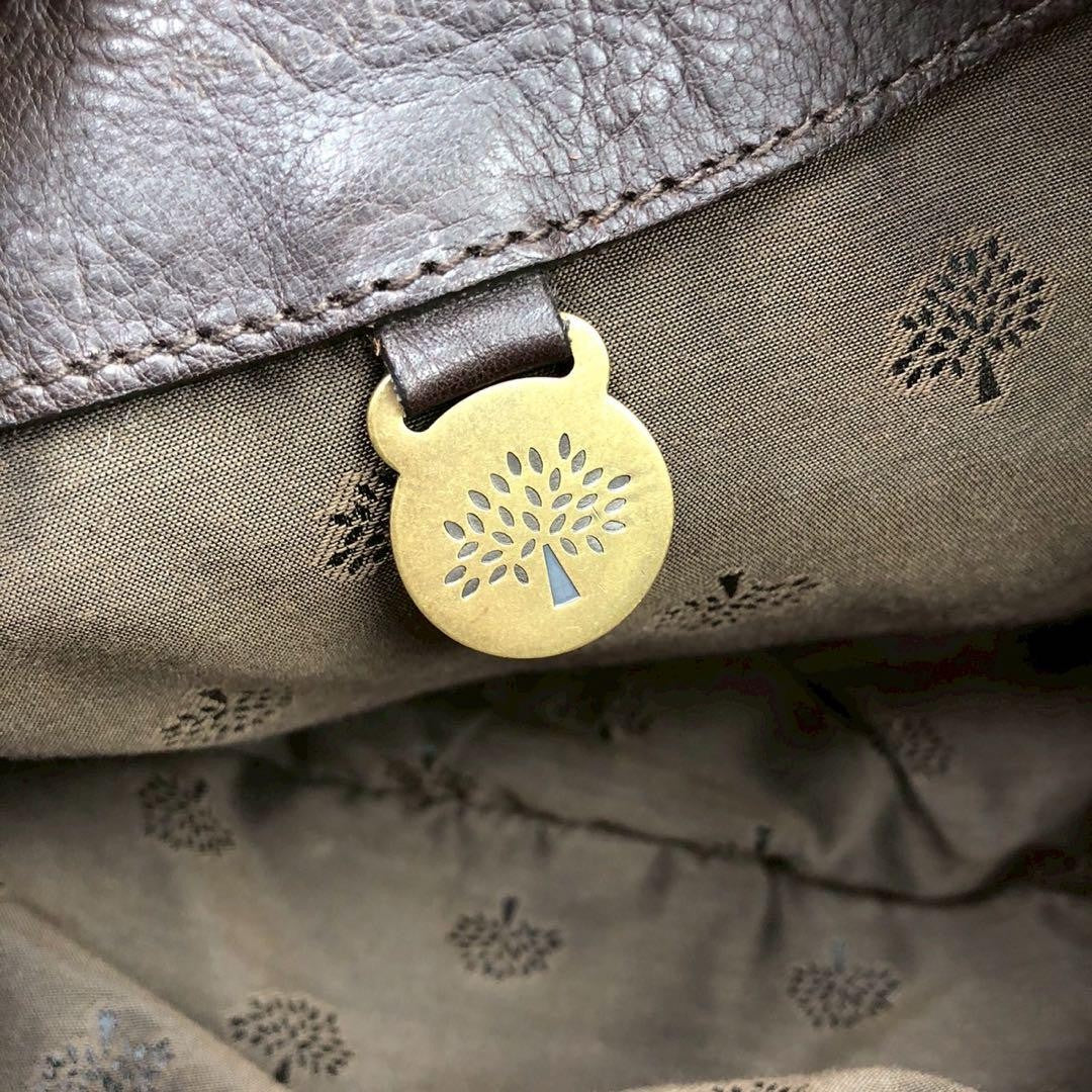 MULBERRY Hand Bag Tote Purse Turn Lock Authentic