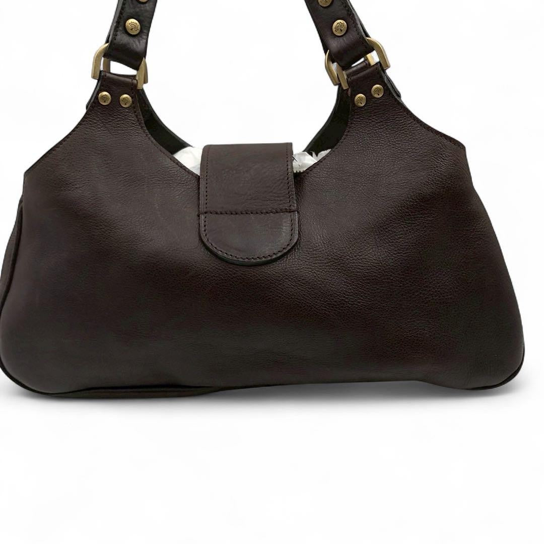 MULBERRY Hand Bag Tote Purse Turn Lock Authentic