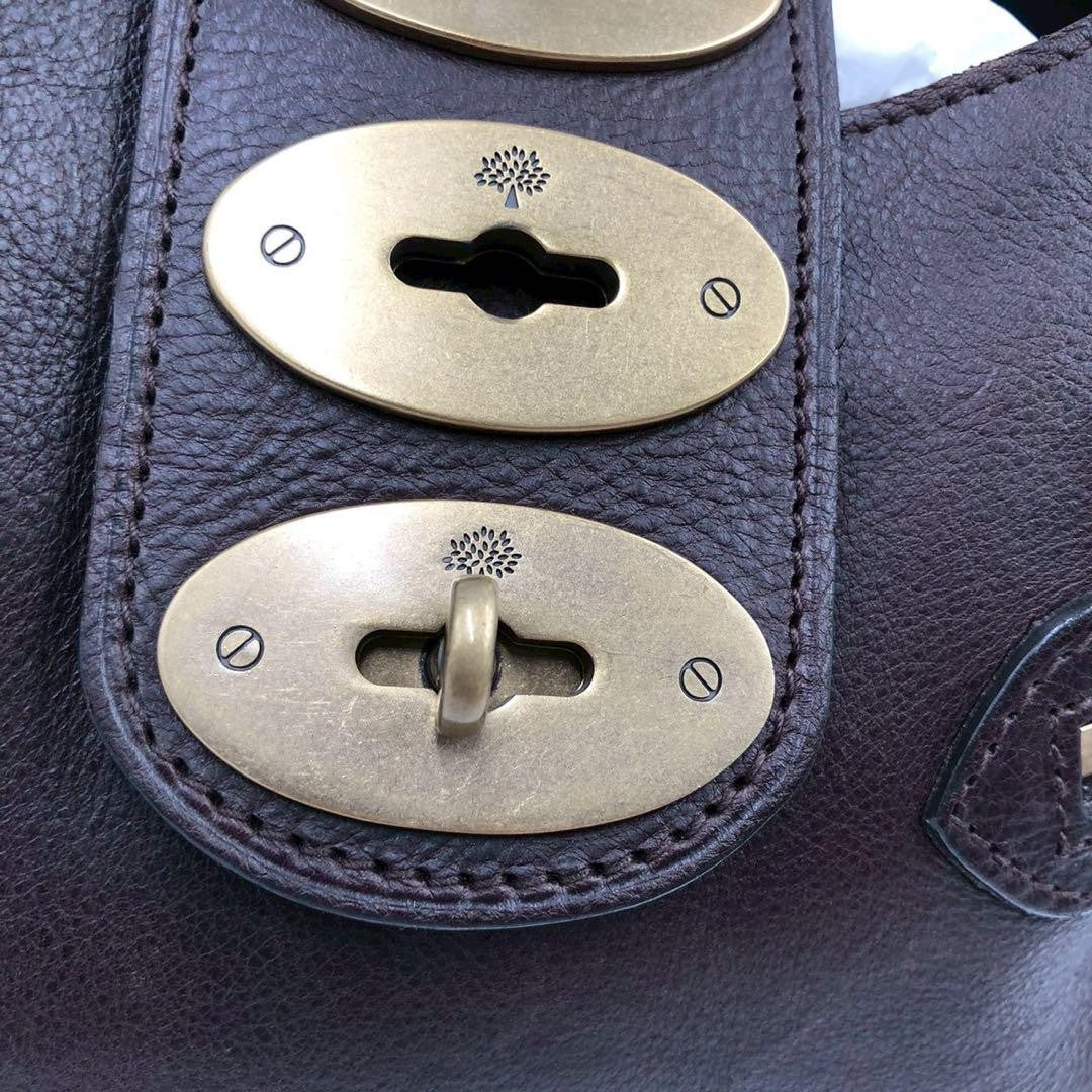 MULBERRY Hand Bag Tote Purse Turn Lock Authentic
