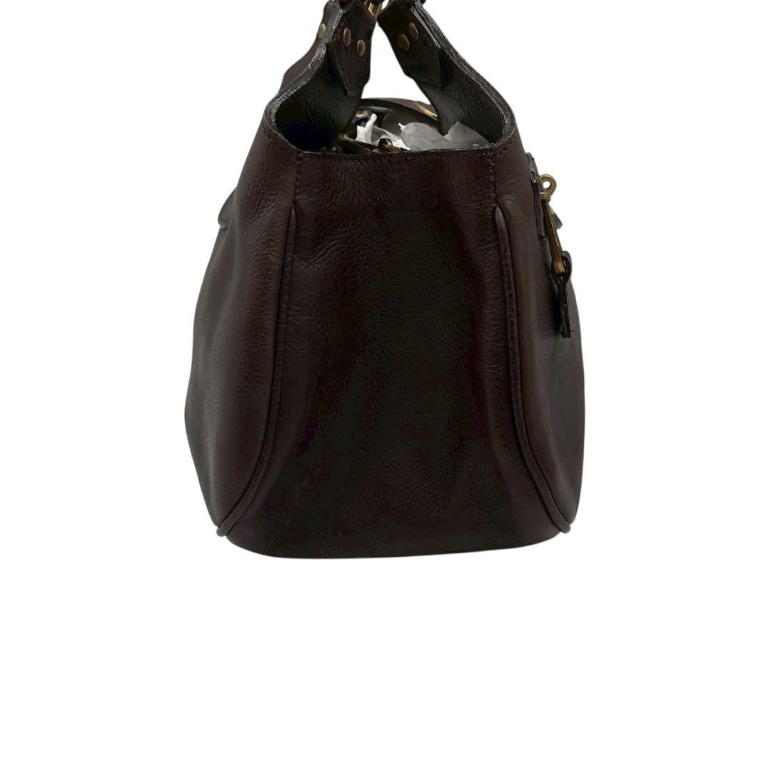 MULBERRY Hand Bag Tote Purse Turn Lock Authentic