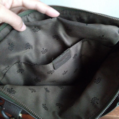 MULBERRY Hand Shoulder Bag Tote Purse Leather Dark Brown Authentic