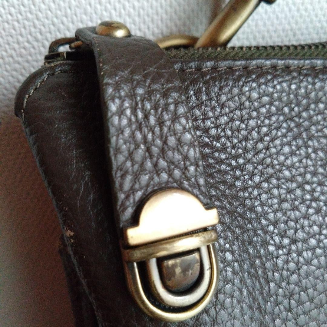 MULBERRY Hand Shoulder Bag Tote Purse Leather Dark Brown Authentic