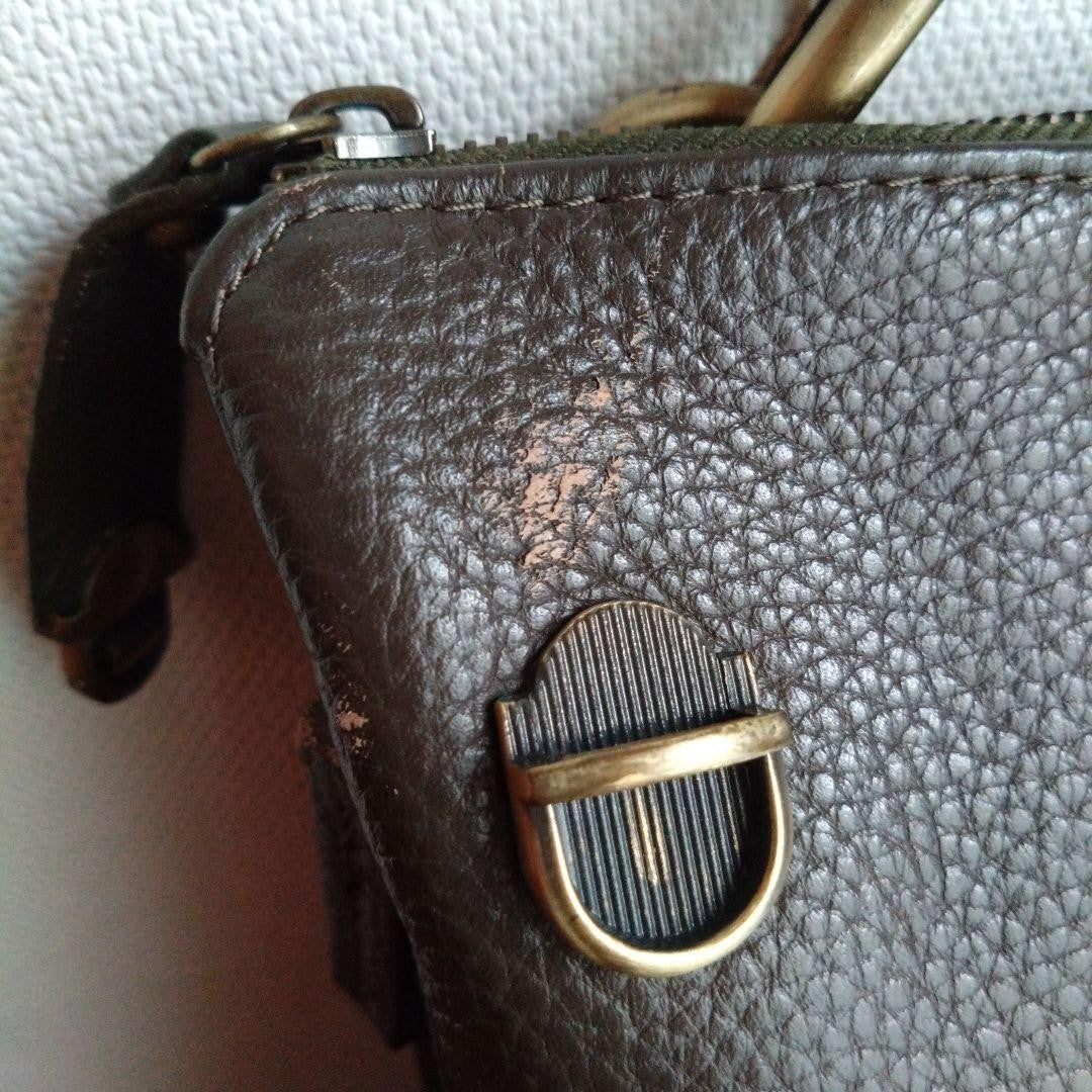 MULBERRY Hand Shoulder Bag Tote Purse Leather Dark Brown Authentic