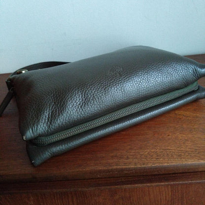 MULBERRY Hand Shoulder Bag Tote Purse Leather Dark Brown Authentic