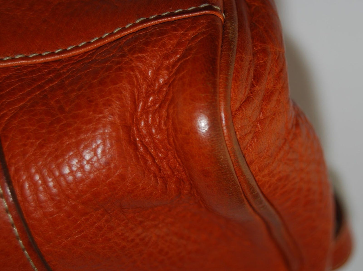 MULBERRY Mini Hand Bag Tote Purse Bayswater Leather Brown Authentic