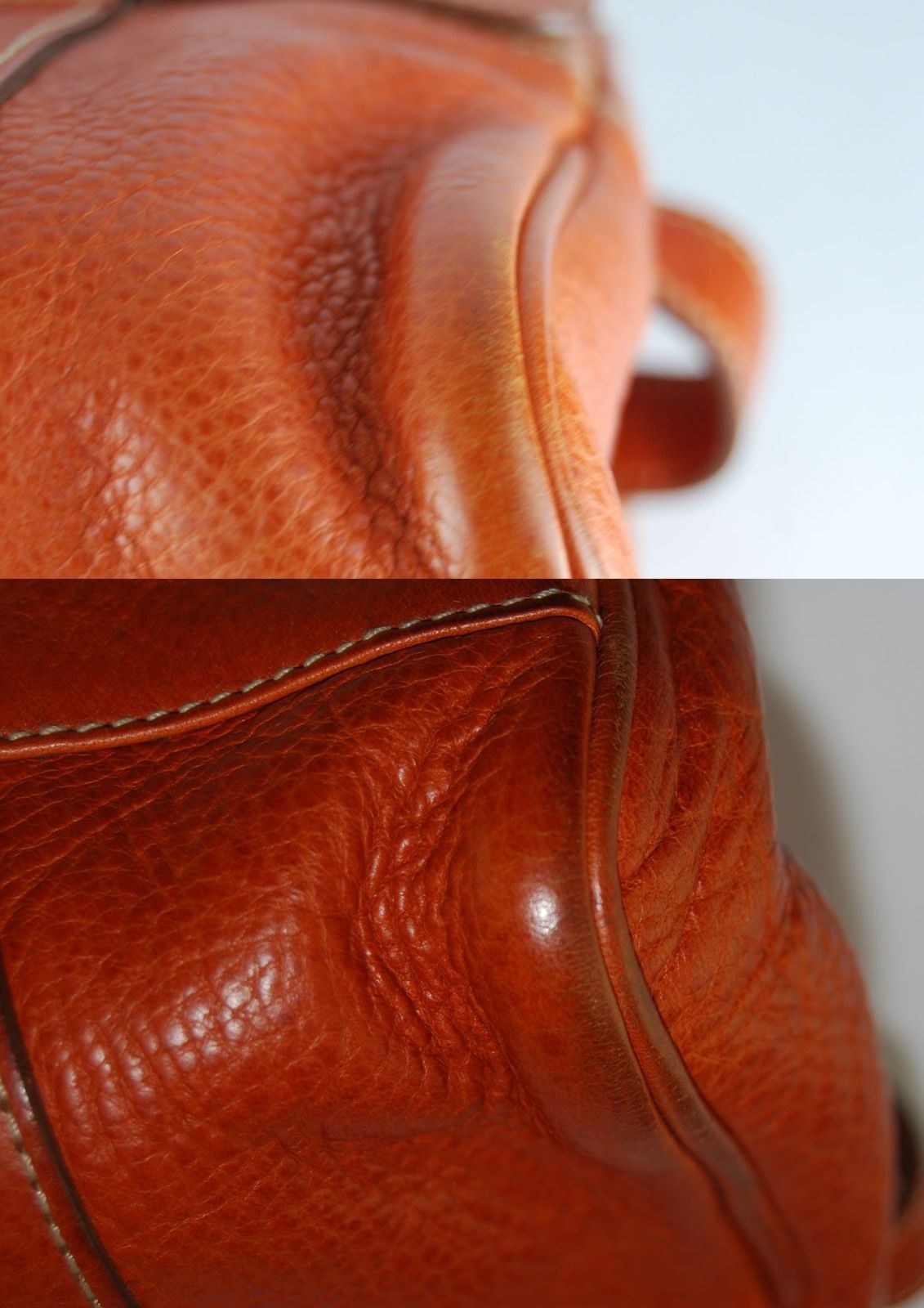 MULBERRY Mini Hand Bag Tote Purse Bayswater Leather Brown Authentic