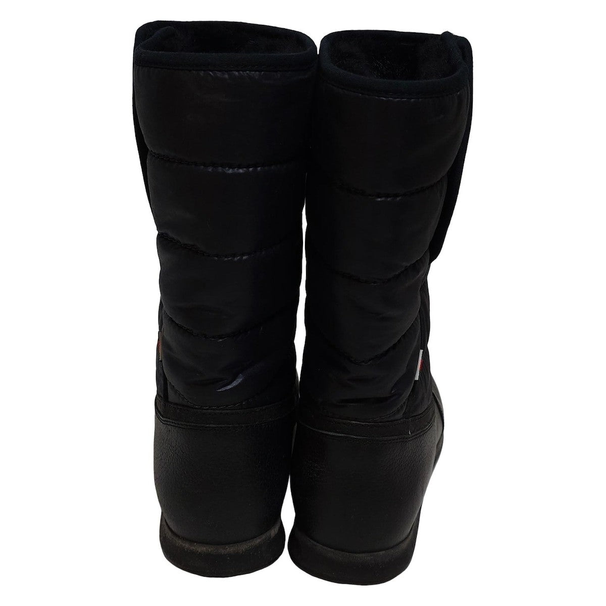 GUCCI Short Boots Shoes Interlocking G EU 37.5 US 7.5 Leather Black Authentic