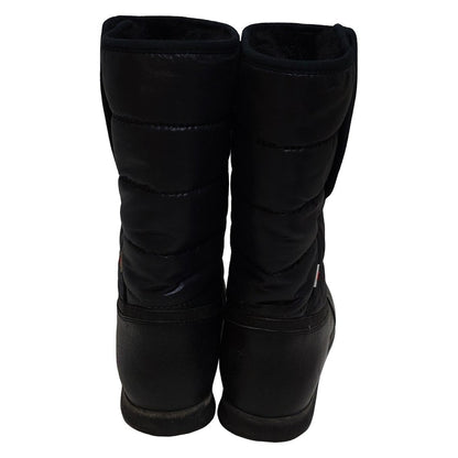 GUCCI Short Boots Shoes Interlocking G EU 37.5 US 7.5 Leather Black Authentic