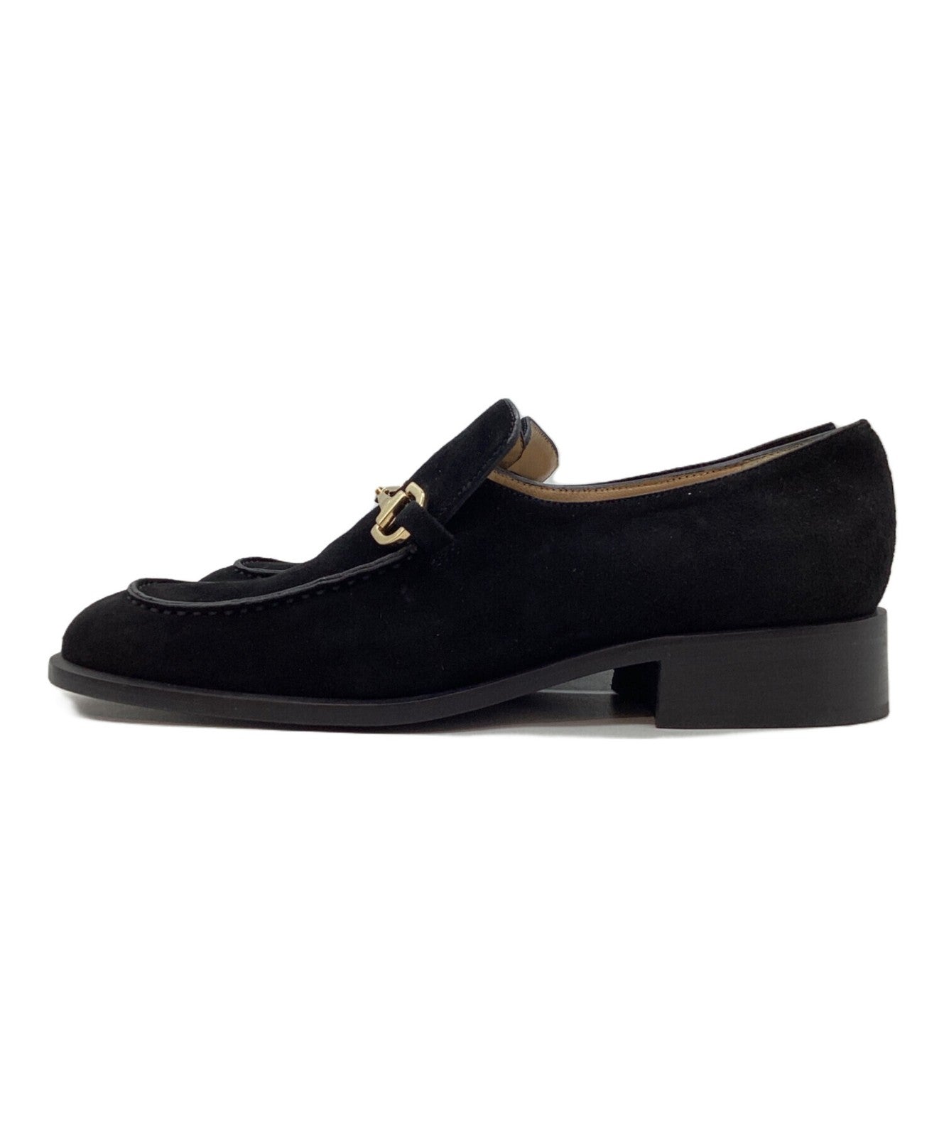GUCCI Loafers Shoes Horse Bit EU 36 US 6 Black Authentic