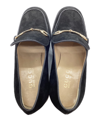GUCCI Loafers Shoes Horse Bit EU 36 US 6 Black Authentic
