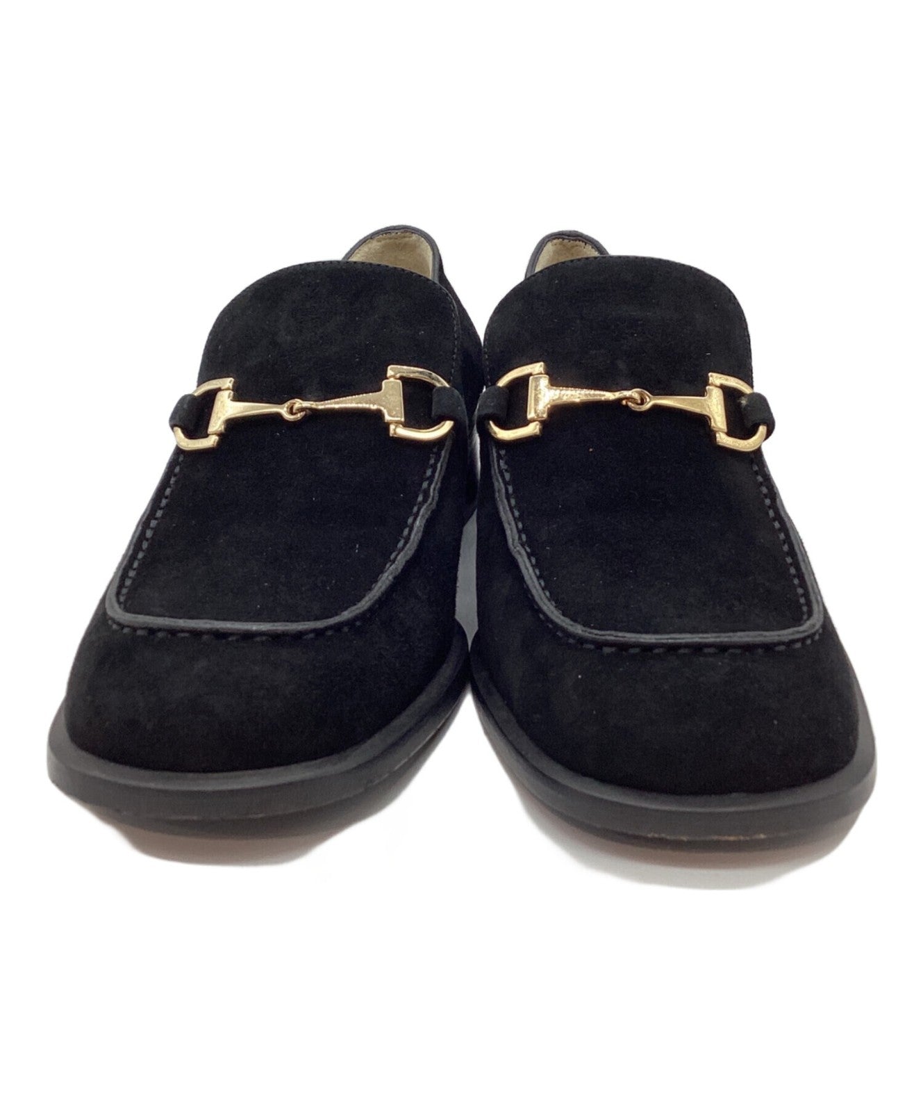 GUCCI Loafers Shoes Horse Bit EU 36 US 6 Black Authentic