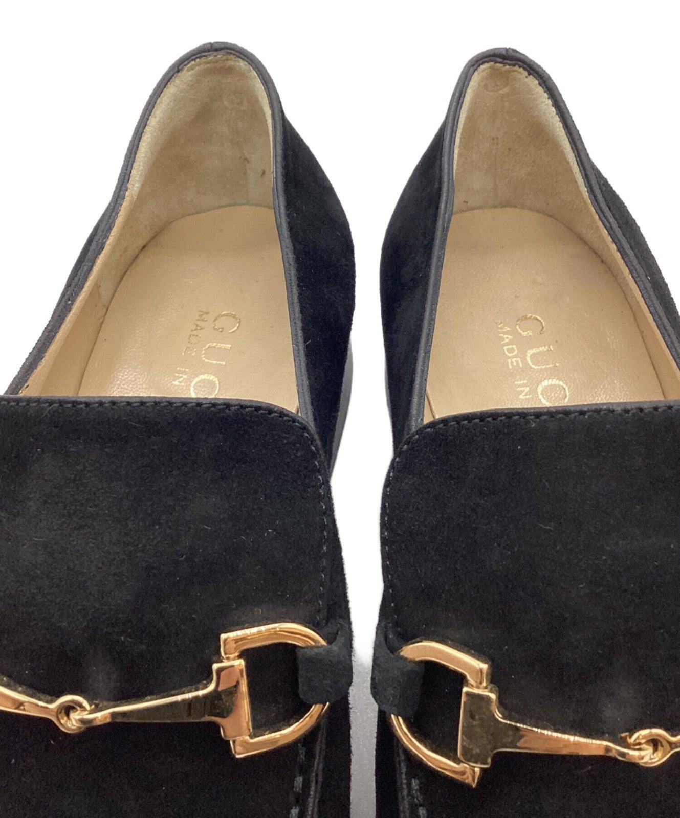 GUCCI Loafers Shoes Horse Bit EU 36 US 6 Black Authentic