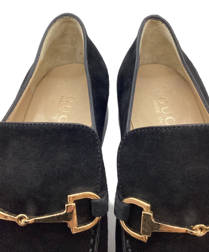 GUCCI Loafers Shoes Horse Bit EU 36 US 6 Black Authentic