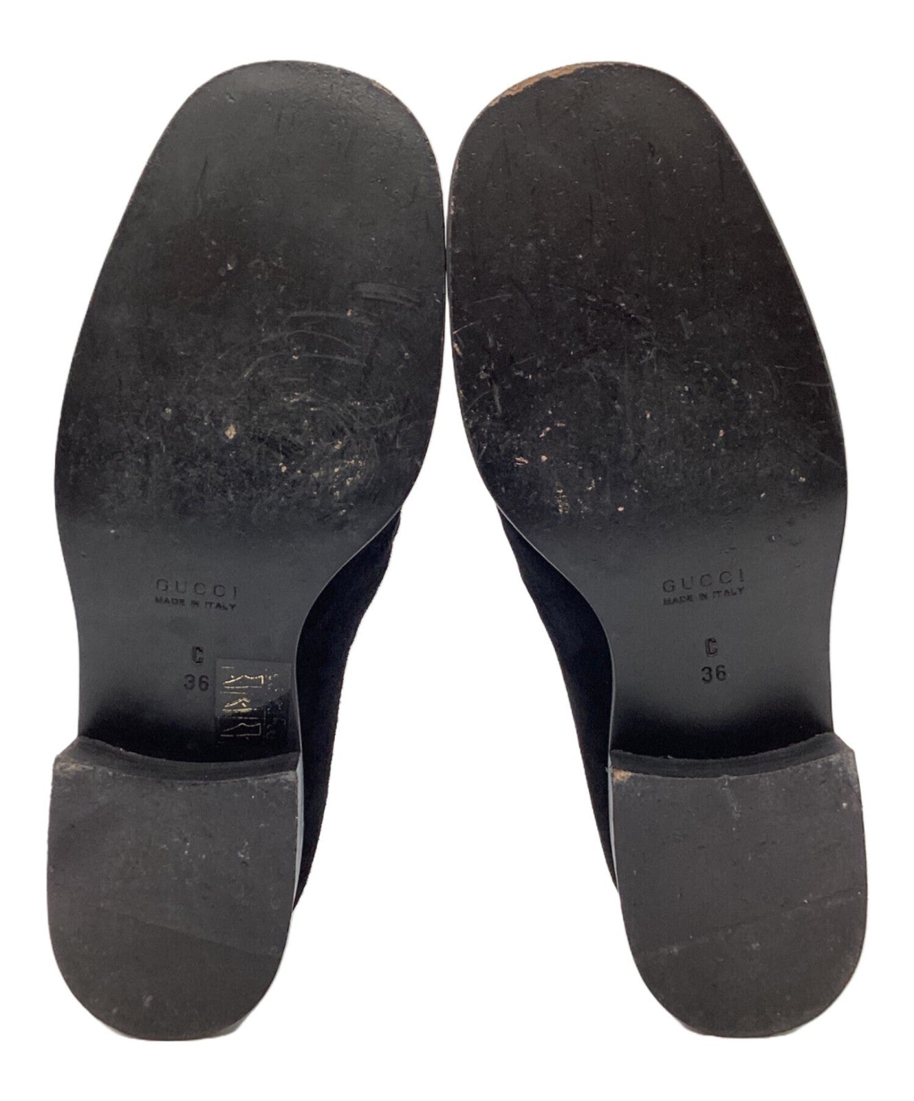 GUCCI Loafers Shoes Horse Bit EU 36 US 6 Black Authentic