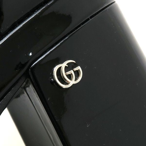 GUCCI Sandals Shoes Interlocking G EU 36.5 US 6.5 Black Authentic