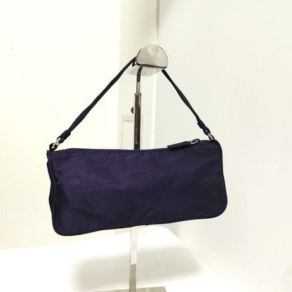 PRADA Accessory Bag Handbag Purse Logo Nylon Purple Authentic