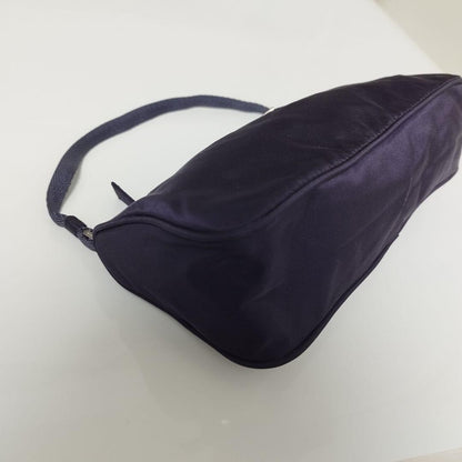 PRADA Accessory Bag Handbag Purse Logo Nylon Purple Authentic