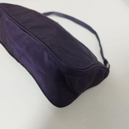 PRADA Accessory Bag Handbag Purse Logo Nylon Purple Authentic
