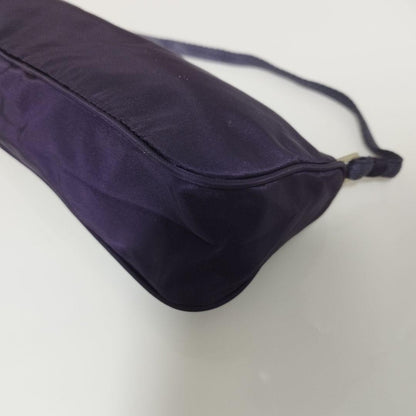 PRADA Accessory Bag Handbag Purse Logo Nylon Purple Authentic