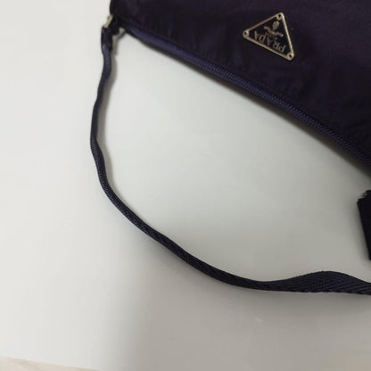 PRADA Accessory Bag Handbag Purse Logo Nylon Purple Authentic