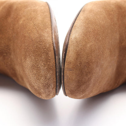 GUCCI Long Boots Shoes EU 36.5 US 6.5 Suede Brown Authentic