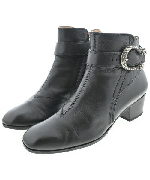 GUCCI Short Boots Shoes EU 38.5 US 8.5 Black Authentic