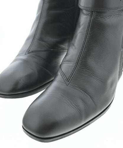 GUCCI Short Boots Shoes EU 38.5 US 8.5 Black Authentic