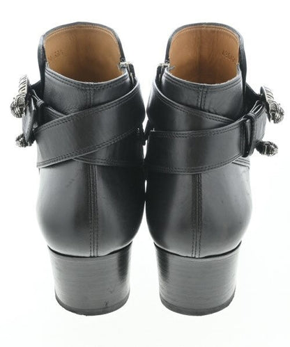 GUCCI Short Boots Shoes EU 38.5 US 8.5 Black Authentic