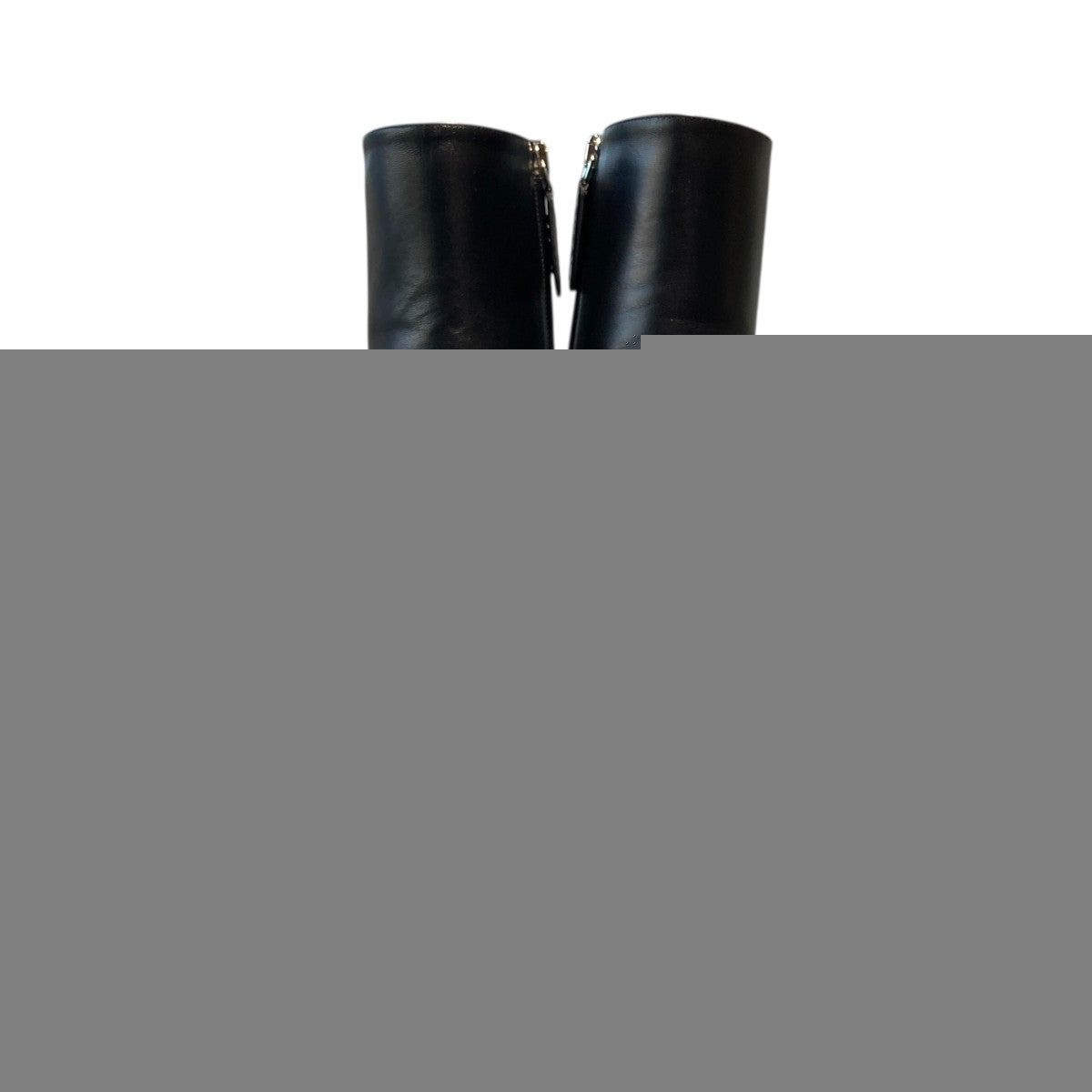 GUCCI Zip-up Boots Shoes EU 38.5 US 8.5 Black Authentic