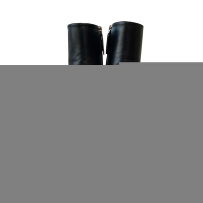 GUCCI Zip-up Boots Shoes EU 38.5 US 8.5 Black Authentic